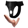Podwójny strapon obustronny dildo na uprzęży 18 + 15cm